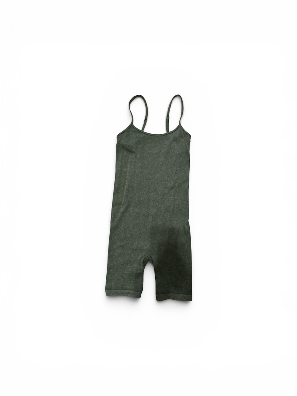 Women's Olive Green Spaghetti-Strap Romper